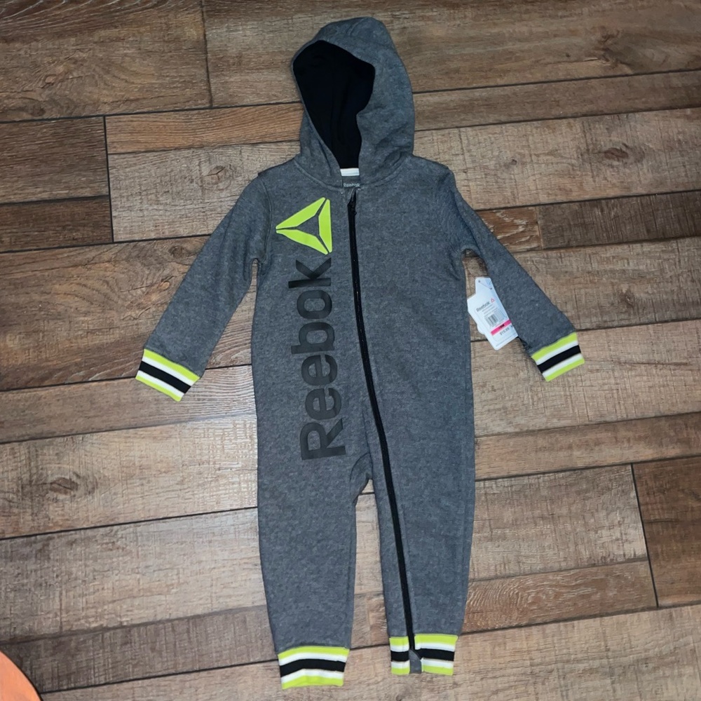 NWT. 18 m. Reebok Zip-Up Sweatsuit